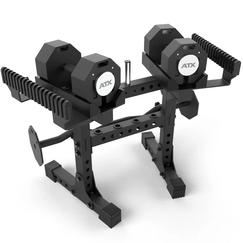 ATX® Octa-Dumbbell-Set XL 2 x 36 kg + SZ-Stange + Storage