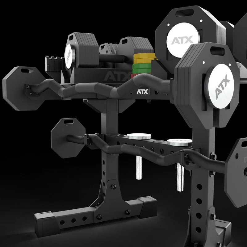 ATX® Octa-Dumbbell-Set XL 2 x 36 kg + SZ-Stange + Storage