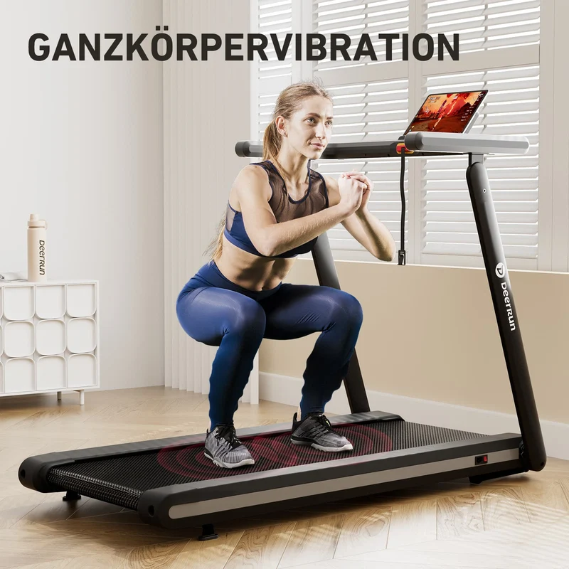 DeerRun X20 Profi-Laufband mit 15% Automatischer Steigung - 18 km/h