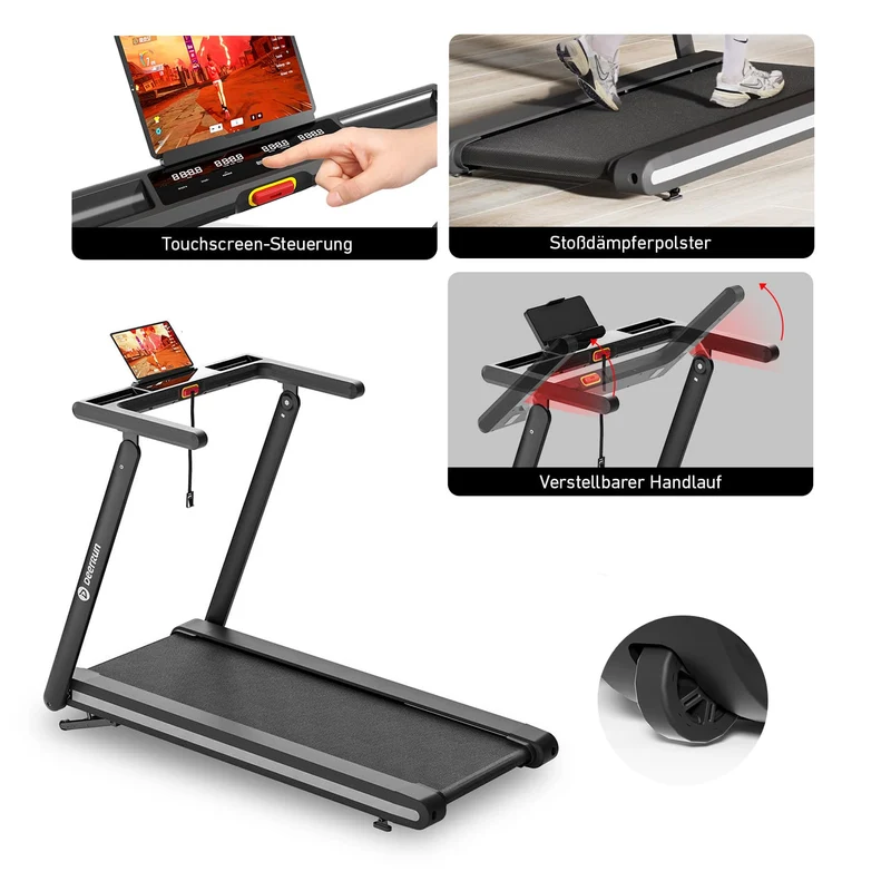 DeerRun X20 Profi-Laufband mit 15% Automatischer Steigung - 18 km/h