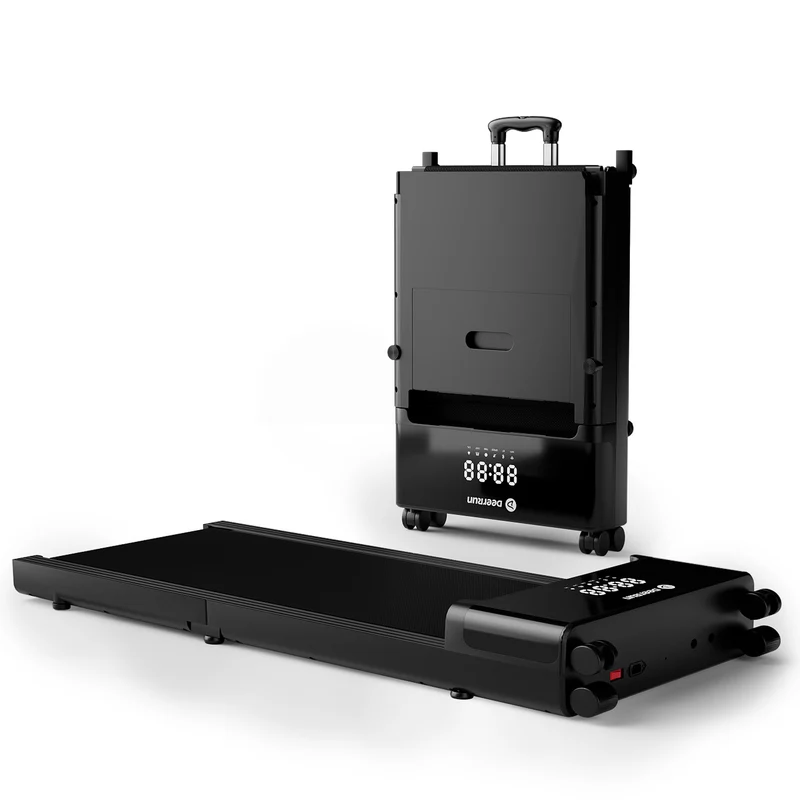 DeerRun Z20 Ultra‑Kompaktes, faltbares Laufband mit Gehmatte, für Büro und Zuhause,136 kg