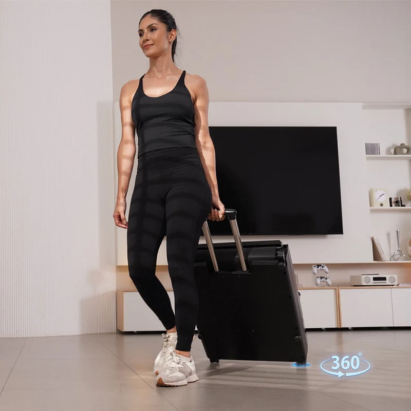 DeerRun Z20 Ultra‑Kompaktes, faltbares Laufband mit Gehmatte, für Büro und Zuhause,136 kg