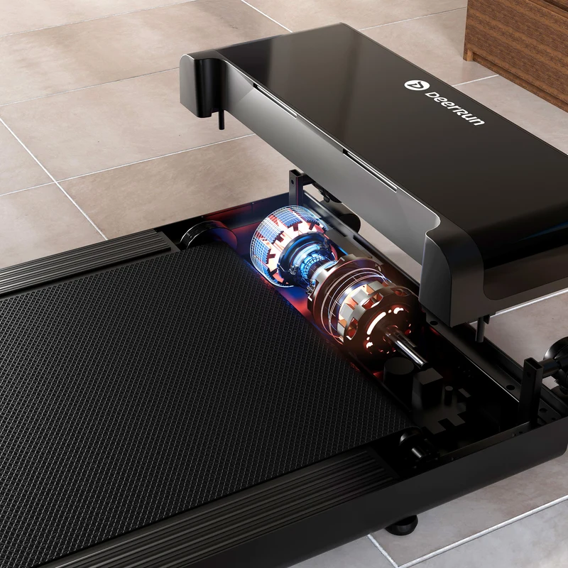 DeerRun Z20 Ultra‑Kompaktes, faltbares Laufband mit Gehmatte, für Büro und Zuhause,136 kg