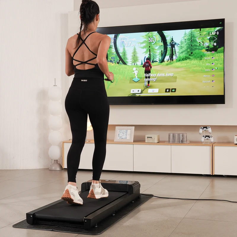 DeerRun Z20 Ultra‑Kompaktes, faltbares Laufband mit Gehmatte, für Büro und Zuhause,136 kg