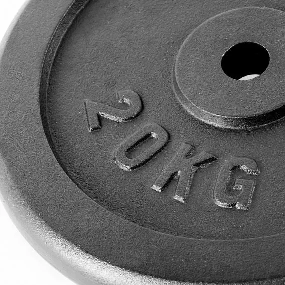 Hantelscheiben Guss 30 mm - schwarz 0,5 bis 20 kg