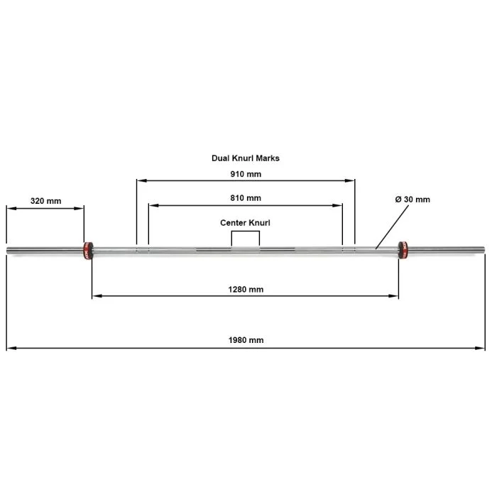 ATX® High Tensile Pro Bar - 30 mm Langhantel
