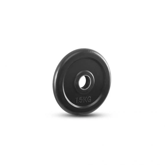 Hantelscheiben Gummi 30 mm - schwarz - 0,5 bis 20 kg
