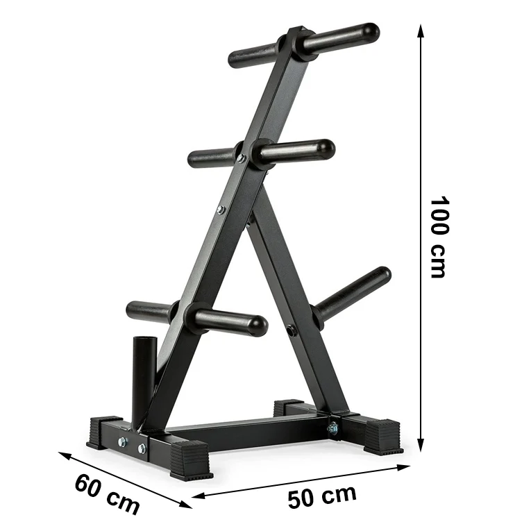 Hantelscheibenständer 50 mm - Weight Rack mit Stangenfach