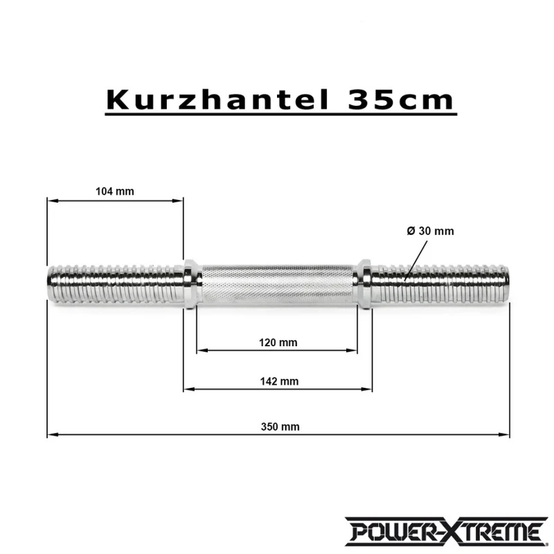 Kurzhantelstange Gewinde 30 mm