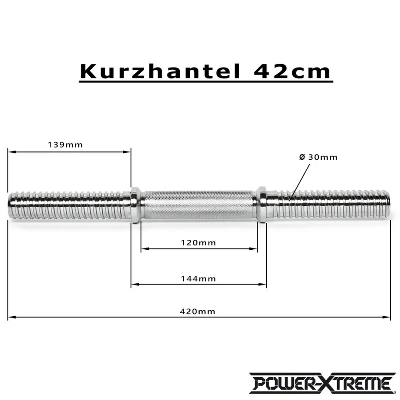 Kurzhantelstange Gewinde 30 mm