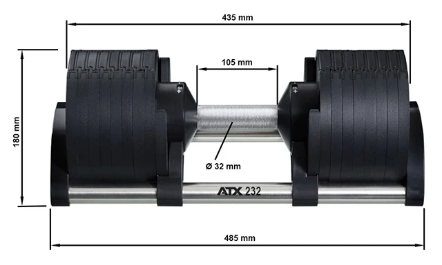 ATX® Nüobell Kompakthantel 2 - 32 kg