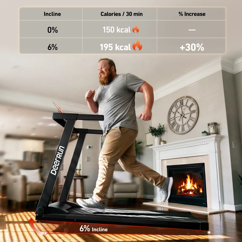 DeerRun A1 Urban – Klappbares Laufband mit 150 kg Tragfähigkeit - 1-16 km/h
