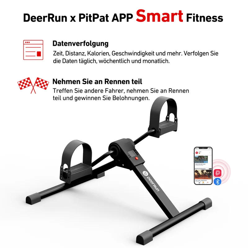 Deerrun® Pedaltrainer,Beintrainer für Zuhause