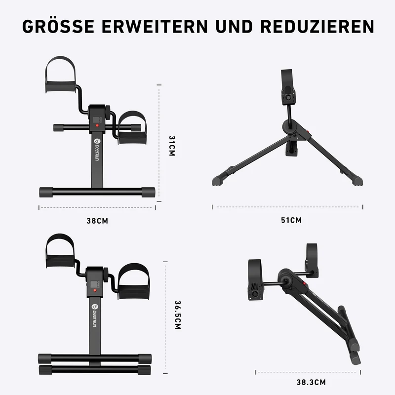 Deerrun® Pedaltrainer,Beintrainer für Zuhause