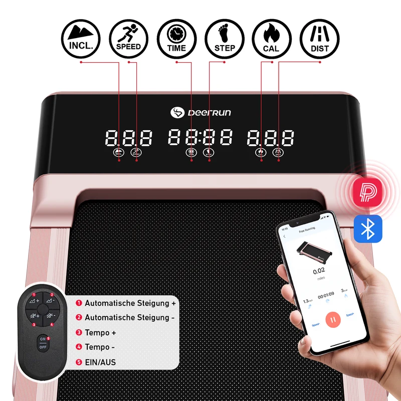 DeerRun Z10 Intelligentes Walking-Laufband mit 12% automatische - 1- 6 km/h