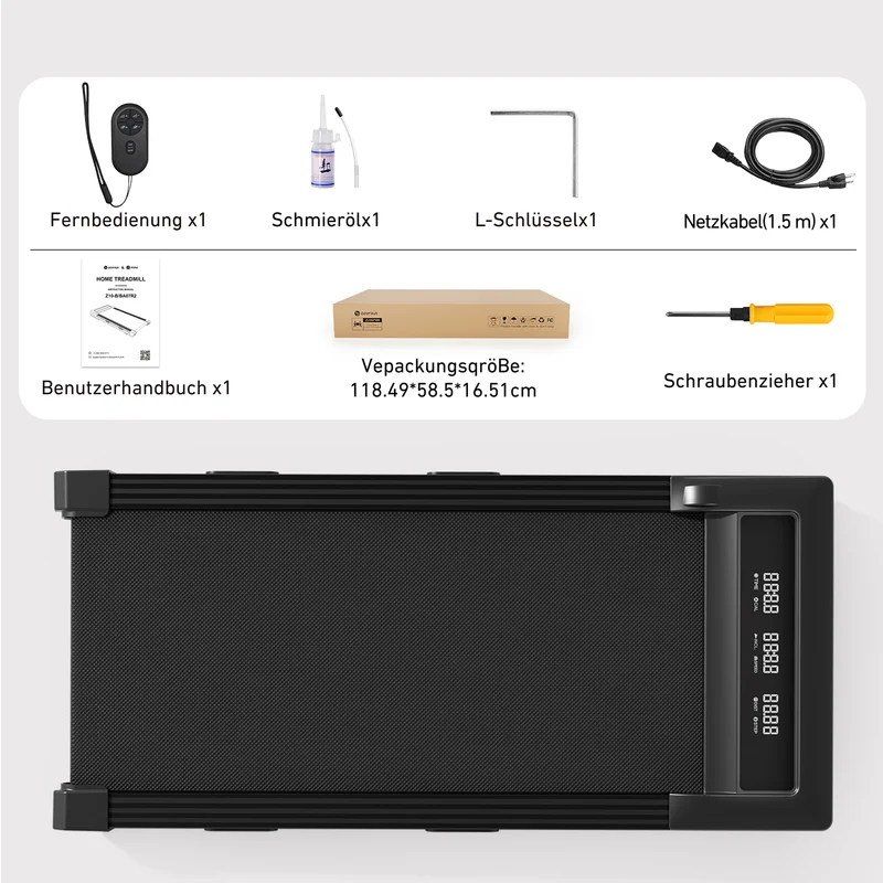 DeerRun Z10 Intelligentes Walking-Laufband mit 12% automatische - 1- 6 km/h