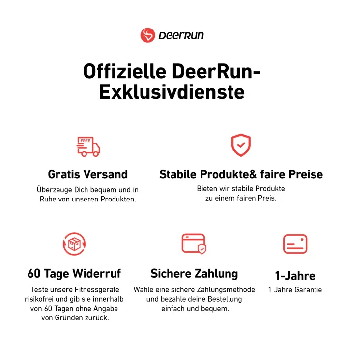 DeerRun S500 Pro Heimtrainer Fahrrad mit 32 magnetischen Widerstandsstufen & LED-Display