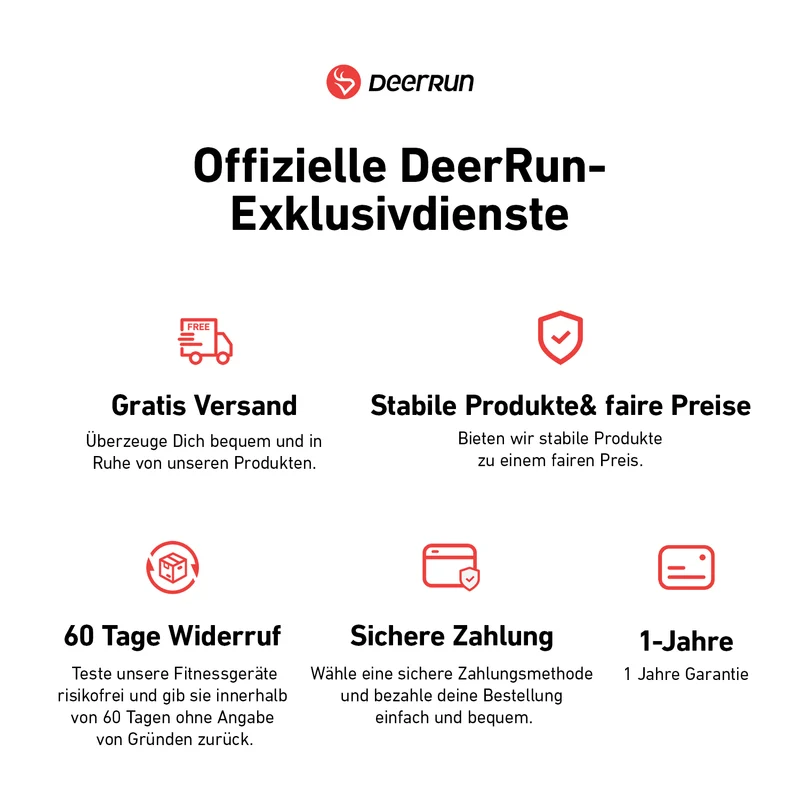 DeerRun Q1 Classic Pro Smartes Walking-Pad mit 158 kg Tragfähigkeit- 1-8 km/h