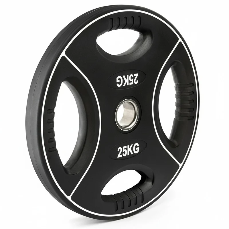 Vorteilspaket Polyurethan 4-Grip Hantelscheiben 50 mm – 125 kg SW
