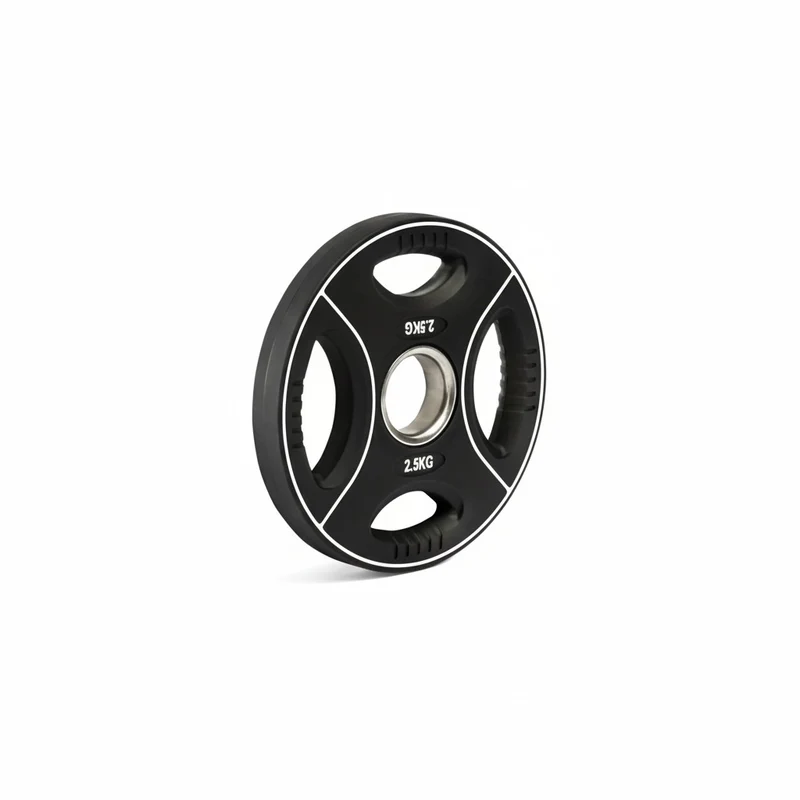 Polyurethan 4 Grip Hantelscheiben 50 mm - 1,25 kg bis 25 kg - schwarz/weiß