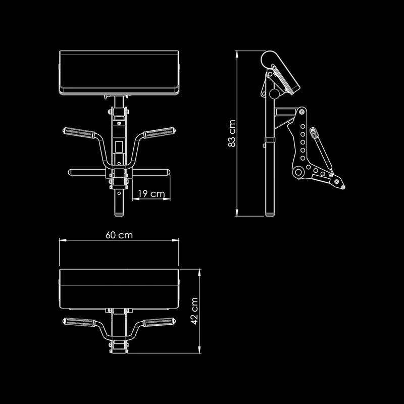 ATX® Bizep Curl Maschine für Multibänke