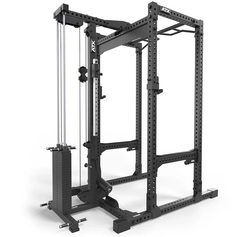 ATX® Power Rack PRX-780 mit Latzug - 125 kg Steckgewichte