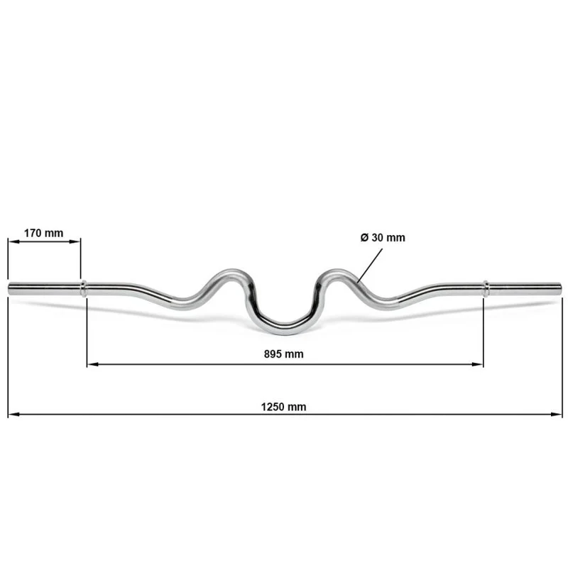 Super-SZ-Curlstange - 30 mm x 125 cm - glatte Aufnahme