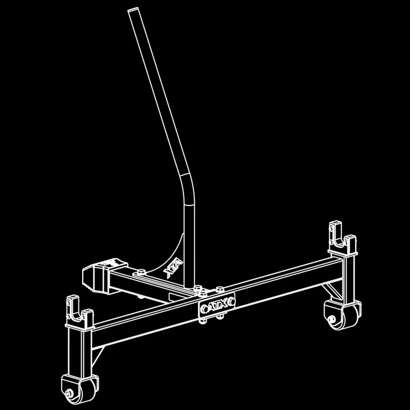 ATX® Deadlift Bar Jack / Hantelstangenheber - doppelseitig - mit Rollen