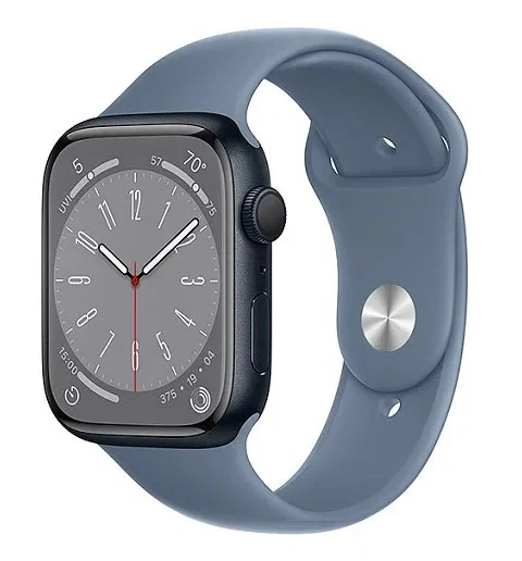 Apple Watch Series 8 GPS + Cellular 45 mm mit Aluminiumgehäuse und LTE.