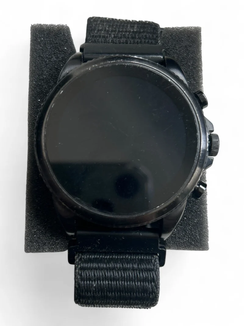 Fossil Gen 6 Smartwatch 44 mm mit Edelstahlgehäuse und Lederarmband Braun