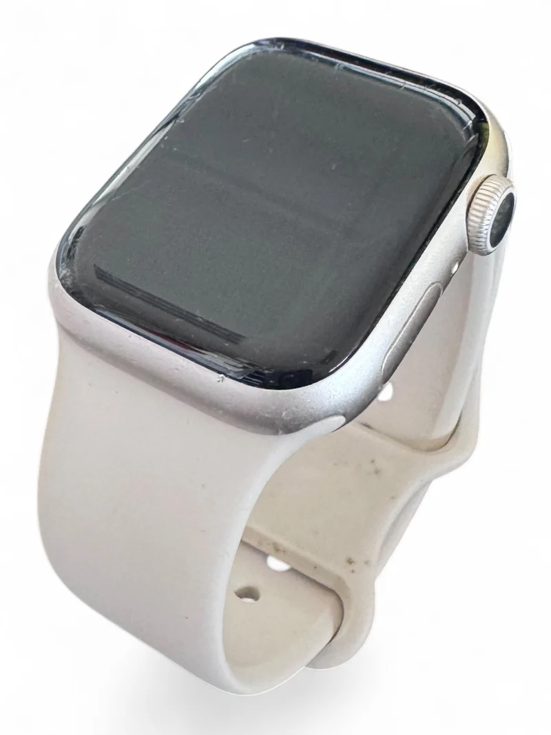Apple Watch Series 8 GPS 41 mm mit Aluminiumgehäuse und hellem Retina Display.