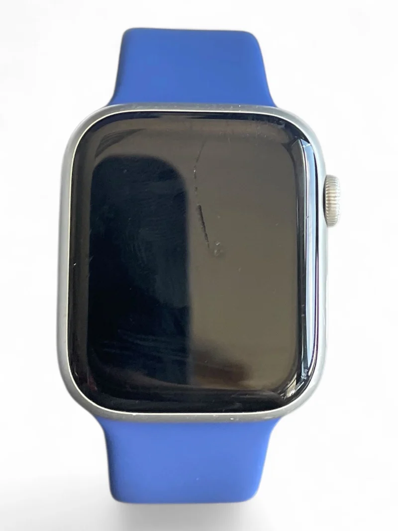 Apple Watch Series 9 GPS 45 mm in Silber mit Aluminiumgehäuse und Retina Display