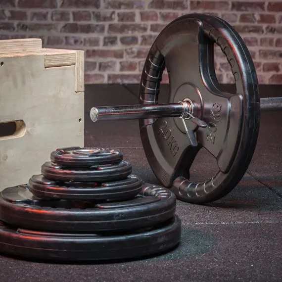 Hantelscheiben Gummi Gripper 30 mm 0,5 bis 20 kg