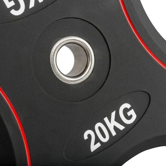 Polyurethan 4-Grip Hantelscheiben 30 mm