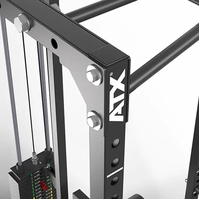 ATX® Power Rack PRX-510-XS mit Latzug 100 kg Steckgewichte - Höhe 198 cm