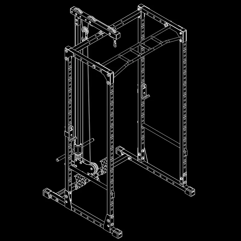 ATX® Power Rack 520 mit Latzug LTO-520 Plate Load