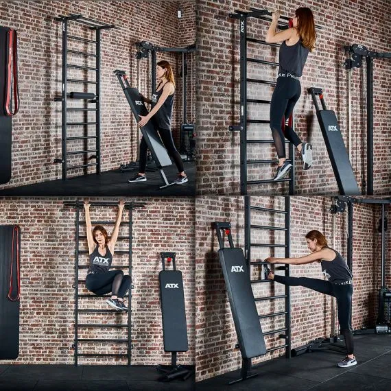 ATX® Wall Bar Gym / Sprossenwand mit Bank