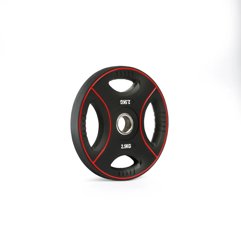 Vorteilspaket Polyurethan 4-Grip Hantelscheiben 30 mm – 125 kg