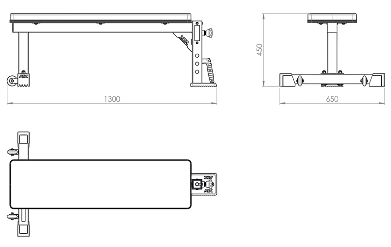 ATX® Flachbank mit Optionsaufnahme