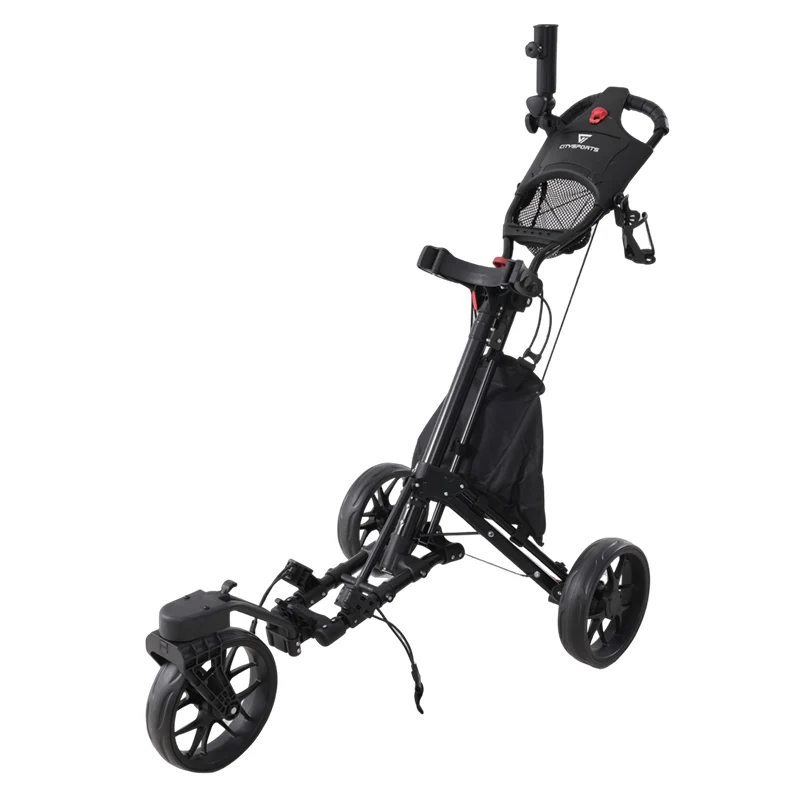 CITYSPORTS BC1 Golftrolley 3 Rad – Aluminium, leicht, in 3 Sekunden gefaltet