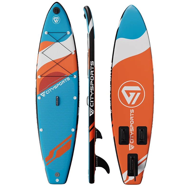 CITYSPORTS CL1 SUP-Board aufblasbar – 320×80×15 cm Komplettset bis 160 kg