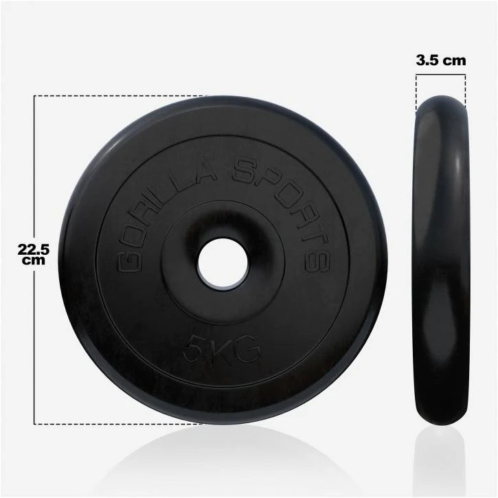 Hantelscheibenset Gummi 30/31 mm