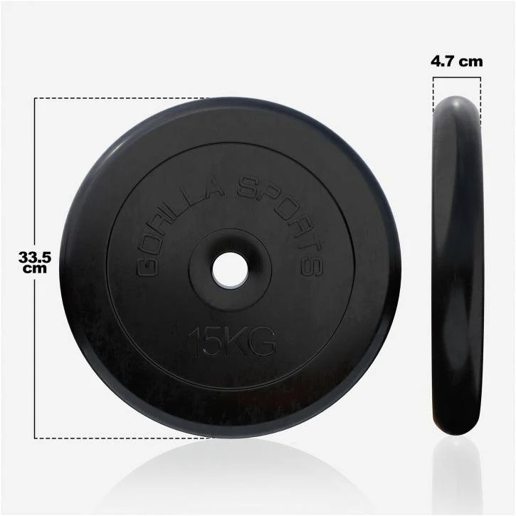 Hantelscheibenset Gummi 30/31 mm