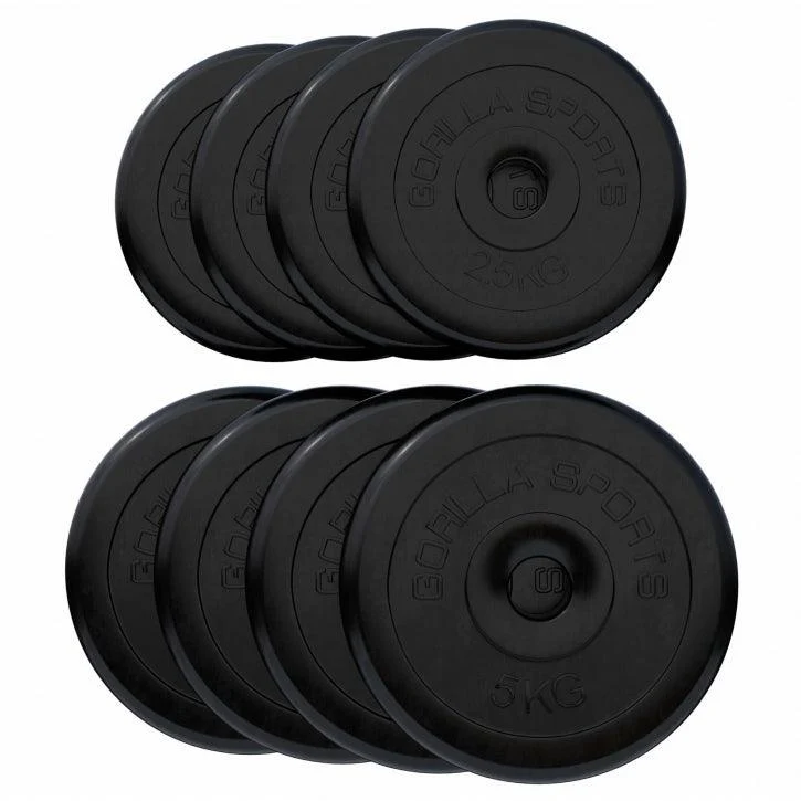 Hantelscheibenset Gummi 30/31 mm
