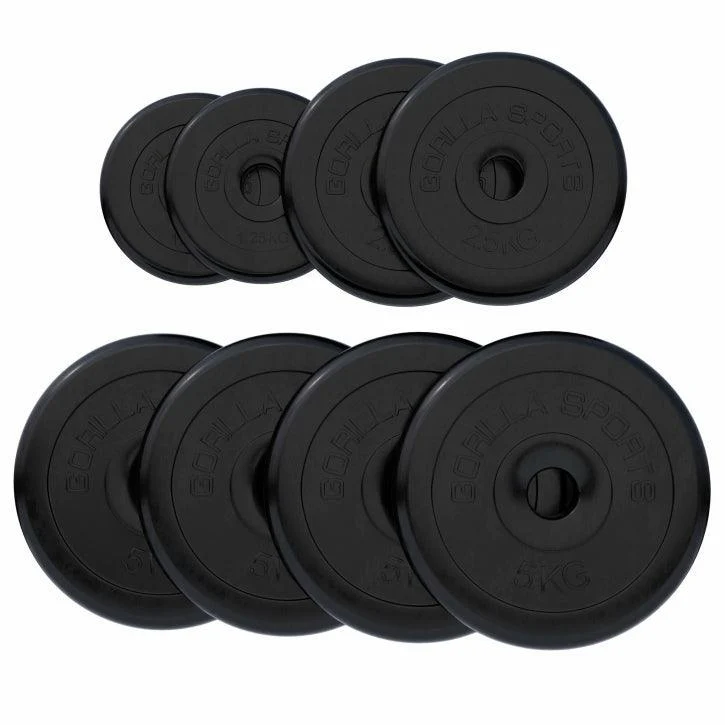 Hantelscheibenset Gummi 30/31 mm