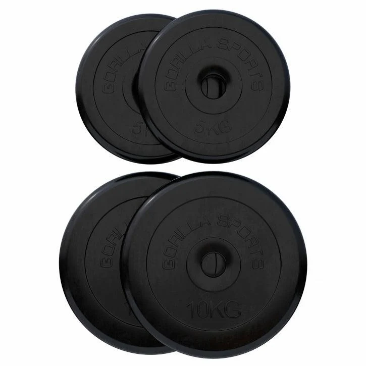 Hantelscheibenset Gummi 30/31 mm