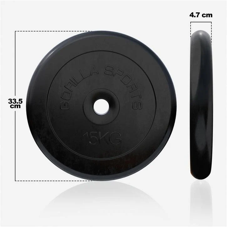 Hantelscheibenset Gummi 30/31 mm