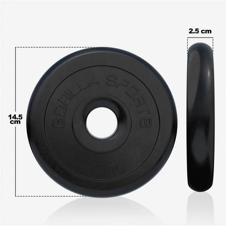 Hantelscheibenset Gummi 30/31 mm