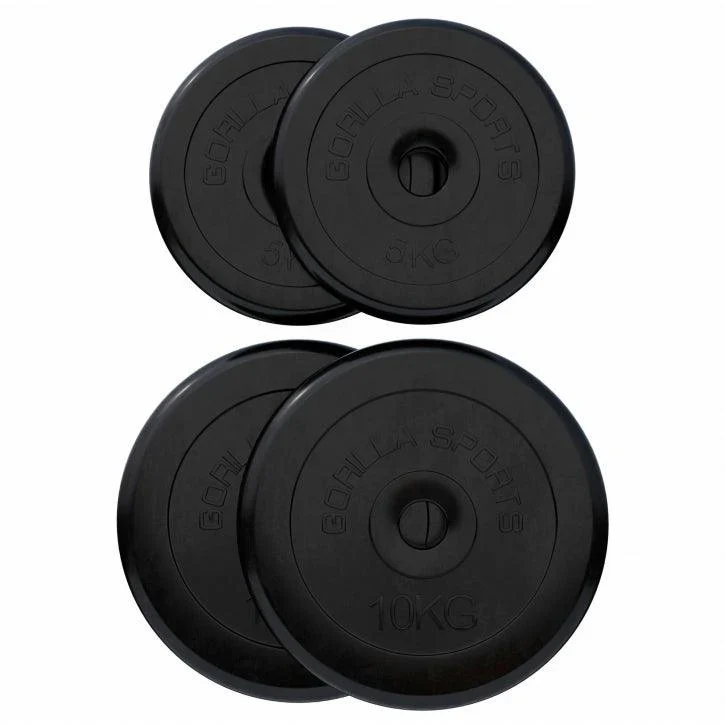 Hantelscheibenset Gummi 30/31 mm