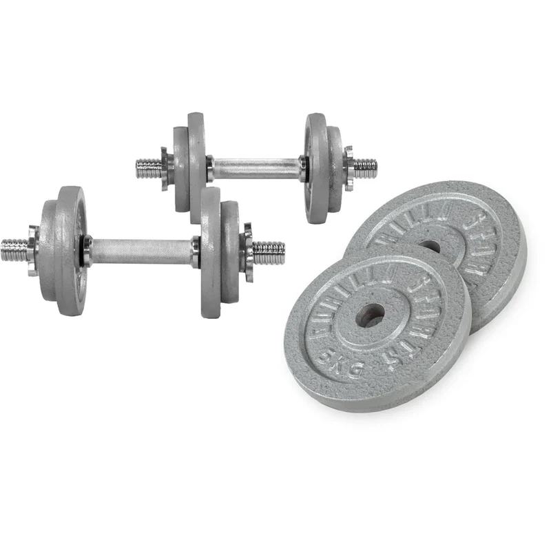 Kurzhantel Set Gusseisen 30 kg mit Sternverschlüssen